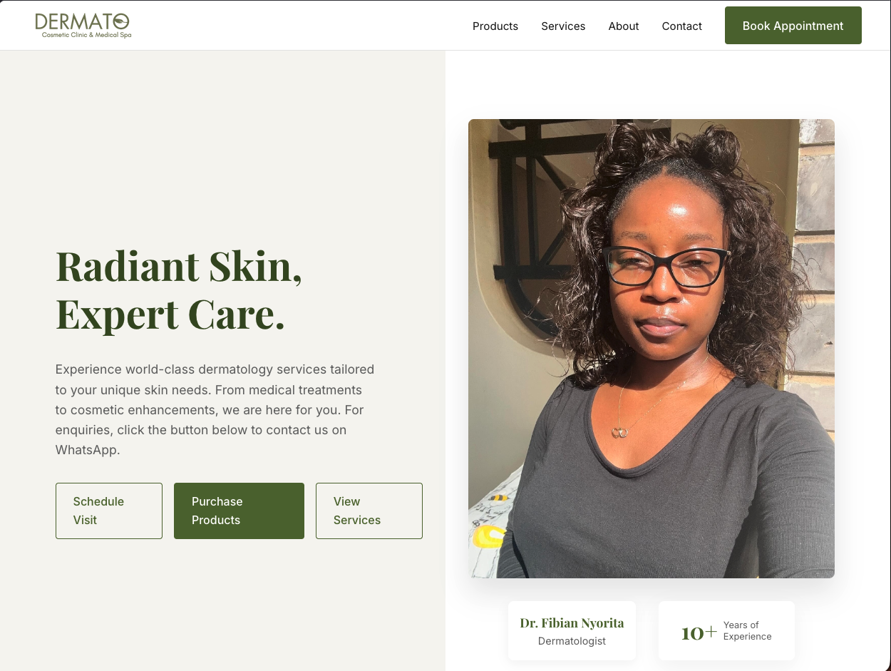 Dermato Clinic: Website & AI Receptionist
